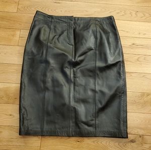 Vintage Nine West Leather Skirt